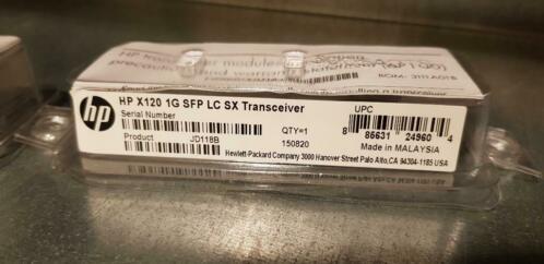 2x Nieuwe HP X120 1G SFP LC SX Transceivers te koop