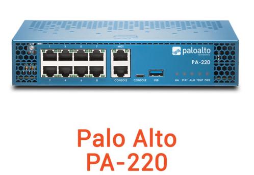 2x Palo Alto PA-220 Firewall met 2x PA-820 Switches
