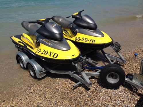 2x Seadoo XP op tandemasser trailer