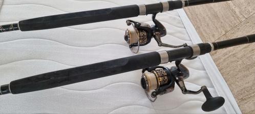 2x Ugly stik met Penn Battle 5000 zee vis hengelsmolens