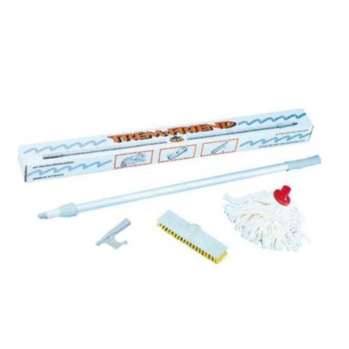 3 in 1 dekwas set nylon dekborstel, mop, boothaak en steel