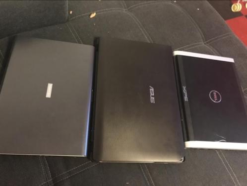 3 laptopen voor onderdelen