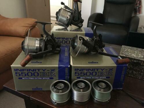 3 maal daiwa infinity 5500 br baitrunners 3 maal reservespo