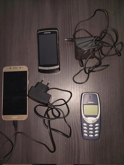 3 mobiele telefoons goede staat