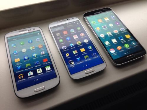 3 Samsung toestellen. Galaxy S3S4S5