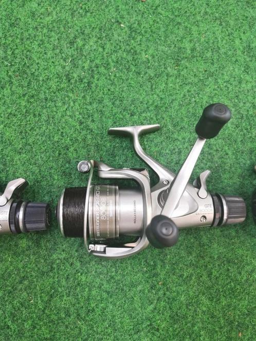 3 Shimano Baitrunner Aero GTE 8000B free spool reels Vismol