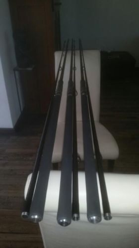 3 stuks Sportex KEVLAR hengels 12ft 3lb