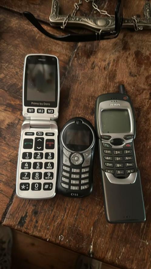 3 vintage gsm telefoons zonder laders