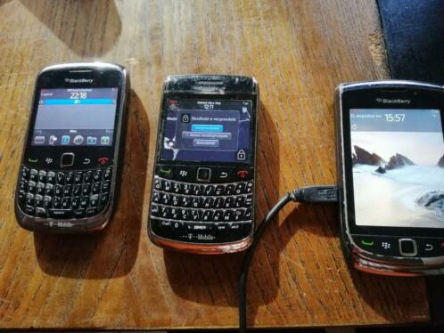 3 werkende Blackberrys nu 40