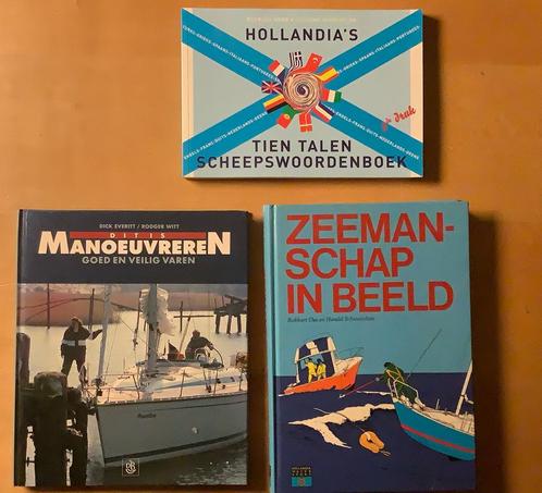 3 zeil-boeken zeemanschap manouvreren, scheepswoordenboek