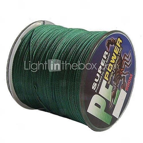 30-40Lb 500M Pe Braid Green Vislijn