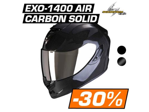 30 KORTING  Scorpion exo 1400 air carbon motorhelm