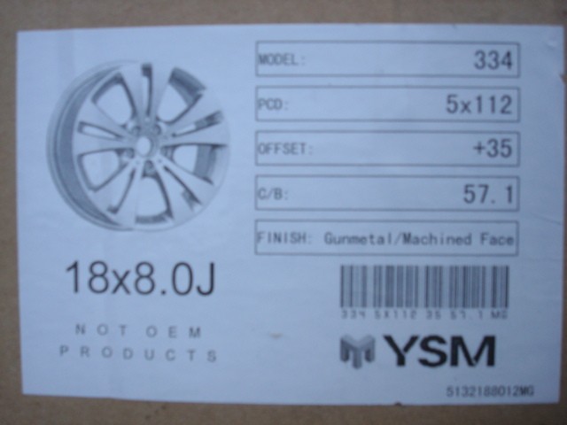 18 Inch EOS Velgen en Banden Steek 5x112