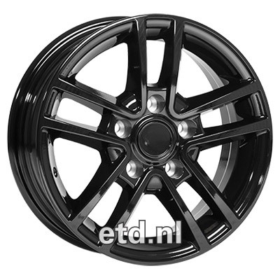 Caravan sportvelgen hoogglans zwart nieuw 