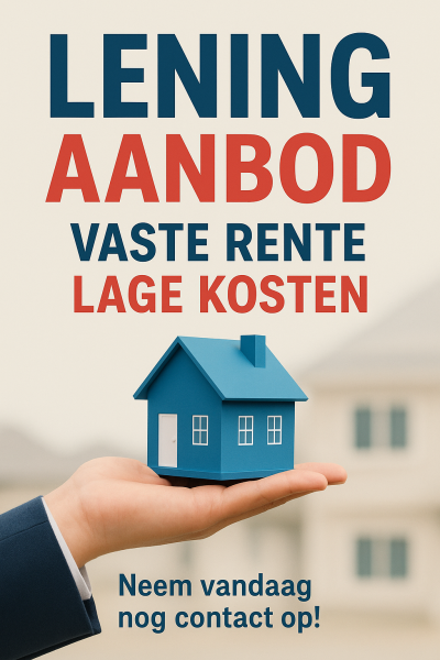 Particuliere lening – Snel & Betrouwbaar – Wonend in Nederland en België 