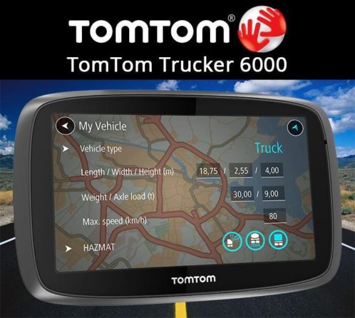 35 x TomTom Trucker 6000 ( 2015 Truck Navigatie )