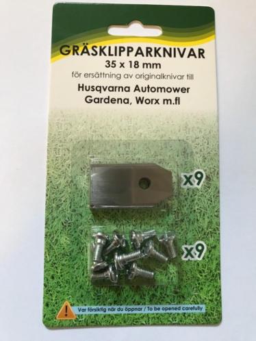 36 mesjes  15.- incl verzenden. Husqvarna Automower