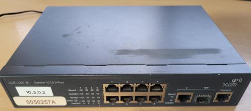 3com Managed 10port switch met SFP-slot ( 3cr17331-91)