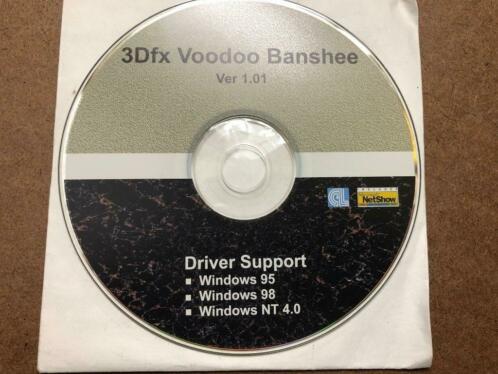 3DFX Voodoo Banshee Version 1.01 driver CD