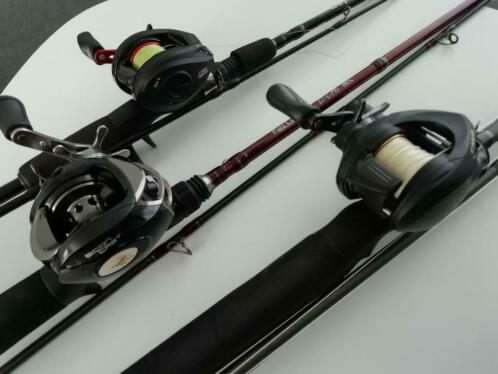 3x baitcasters light medium amp heavy shimano okuma Abu daiwa