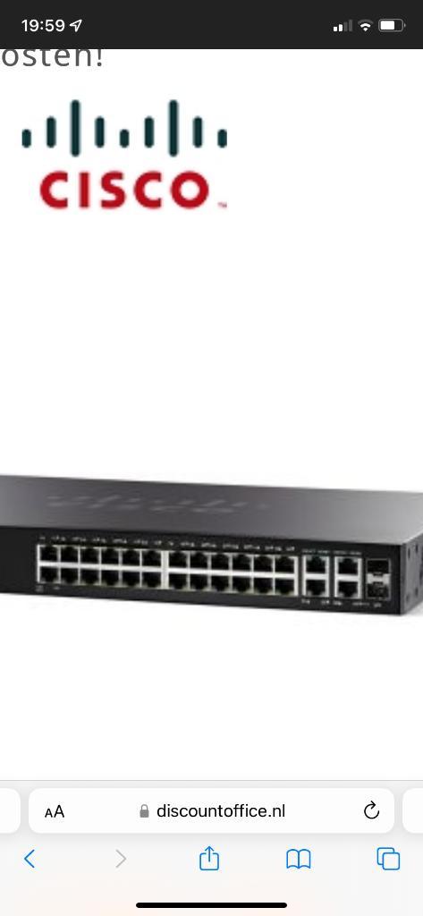 3x Cisco 24p sg350