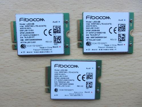 3x Fibocom L830-EB 4LTE WWAN Card For Hp  HP sps L35286-005