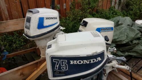 3x Honda 7.5 pk 4 takt plus losse onderdelen