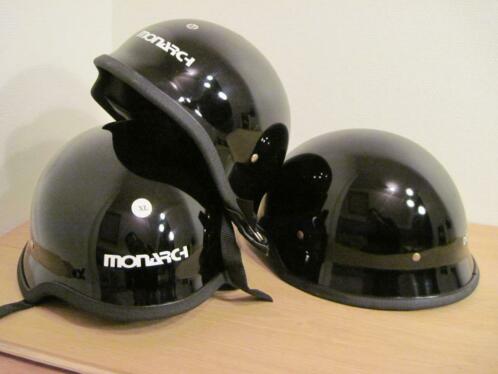 3x Monarch Duitse helm  chopperhelm, New Old Stock