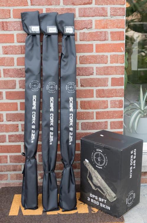 3x Nash Scope Cork 9ft 2,25lb  Nash 3Rod Skin