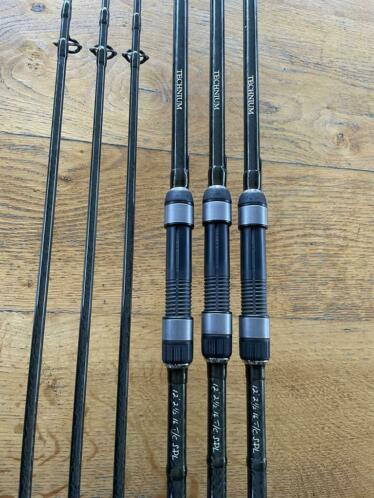 3x Shimano Technium 12ft 2,5LB (geen fox daiwa nash century)