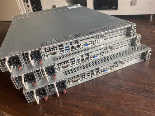 3x Supermicro 1018R-WC0R (Xeon E5-1650v3), 64GB ECC, 4 SSDs