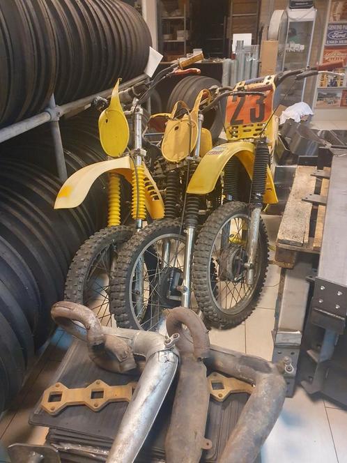 3x suzuki RM 400 twinshock lees advertentie