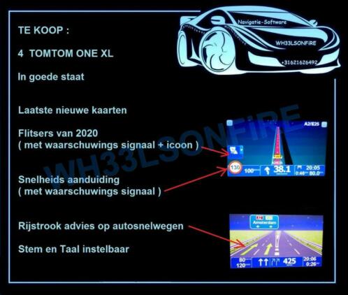 3x TomTom ONE XL  1x Tomtom ONE XL TRUCK     