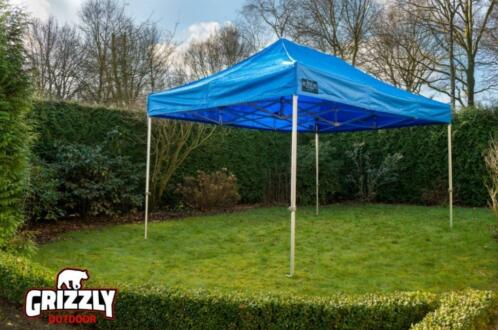 3x4,5 Pro 40 Aluminium Easy Up tent Blauw Grizzly Outdoor