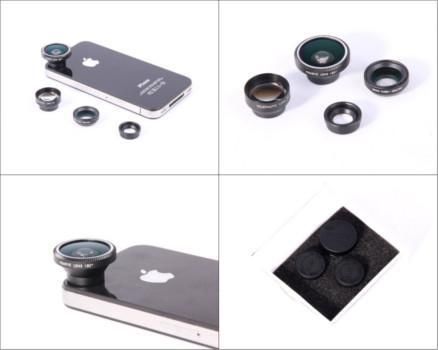 4-delige Lens Kit voor de mobiele telefoon