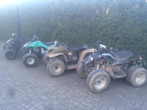 4 Gebruikte kinderquads met werk