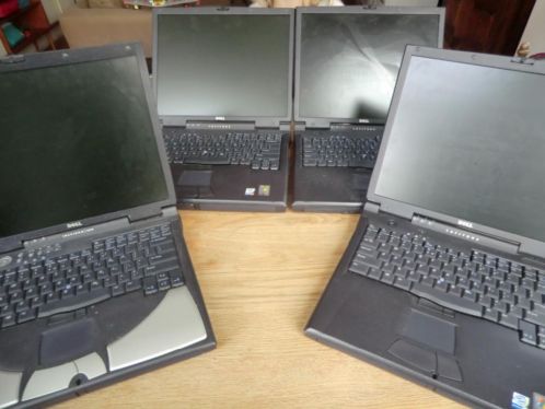 4 laptops van Dell C840 C810