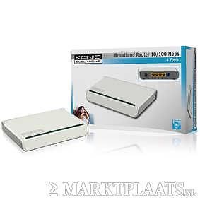 4-poorts breedband router KNIG budgetkoop