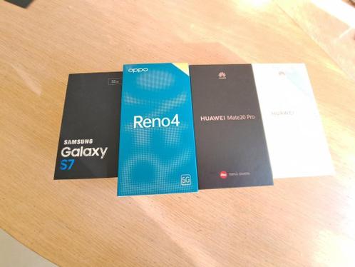 4 smartph. Samsung S7 Huawei Mate Pro20  P Smart Oppo Reno4