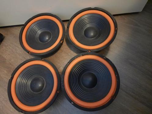 4 speakers bass speakers 100 watt per stuk