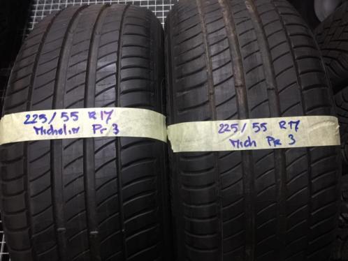 4 stuks Nieuwe Michelin zomerbanden 225 55 R17 nu 380