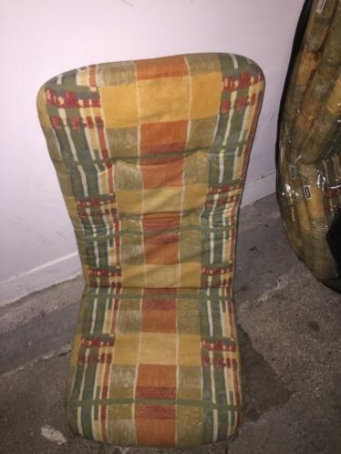 4 tuinkussens Furore in groenoranjegeel