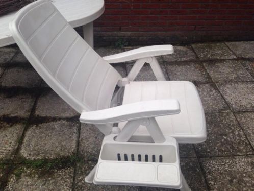 4 verstelbare tuinstoelen 