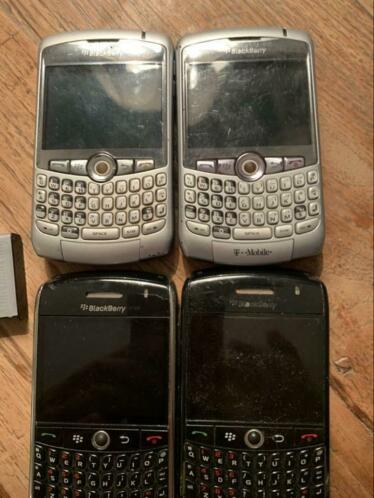 4 x Blackberry voor onderdelen