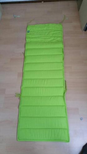 4 zgan lime kleurige tuinstoel kussens