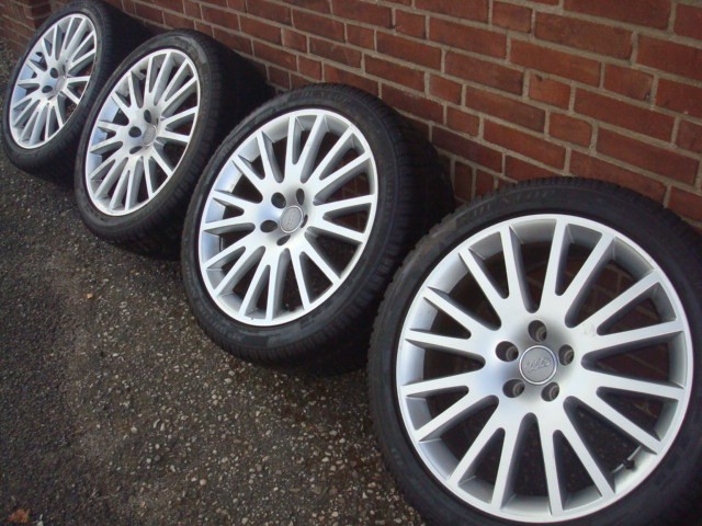 19"Originele Audi A8 A6 A4 Speedline Velgen Banden 5x112