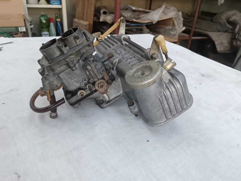 Carburetor Weber and head cover Autobianchi A112 Abarth