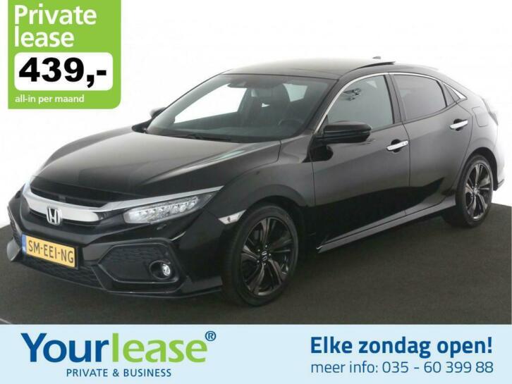 439,- Private lease  Honda Civic 1.5 I-VTEC Prestige Aut.