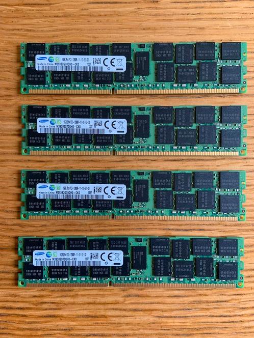 4x 16GB 2Rx4 PC3-12800R DDR3-1600 ECC, M393B2G70QH0-CK0