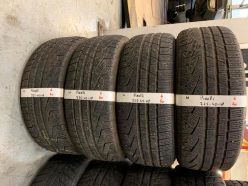 4x 225-45-18 Pirelli Winter 6mm Rflat Incl Montage 225 45 18